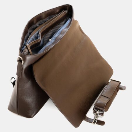 Executive Messenger Bag Cocoa - Image 4