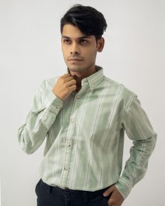 Light Green Stripe Shirt