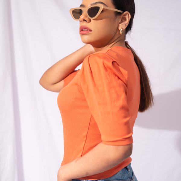 Orange Crop Top