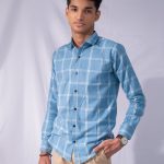 Light Blue Check Shirt