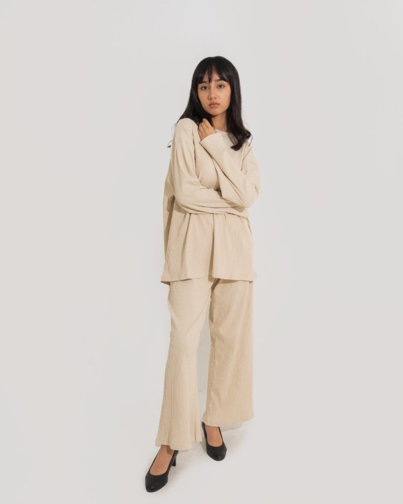 Mania Crochet Cream Co-ord Set
