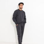 Charcoal Black Sweat-set