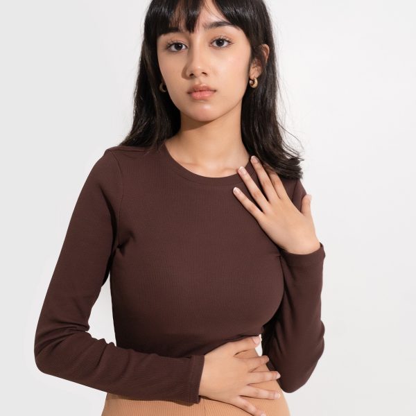 Fashion HQ 6 Brown Ribbed Bodysuit ৳ 450