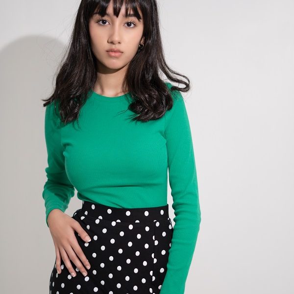 Fashion HQ 4 Green Ribbed Bodysuit ৳450