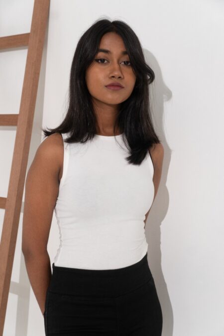 White Sleeveless Bodysuit - Image 2