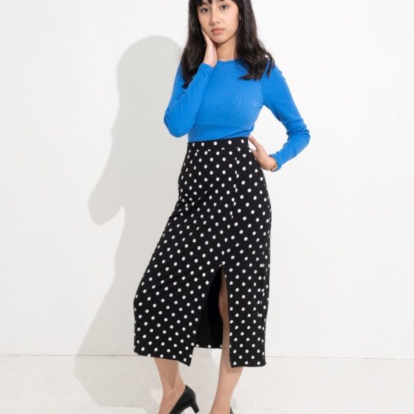 Black Polka Dot Skirt